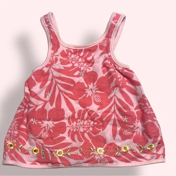 GAP | One Pieces | Gap Linen Pink Dress Snap Bottom Sundress 36 Months  Embroidered | Poshmark